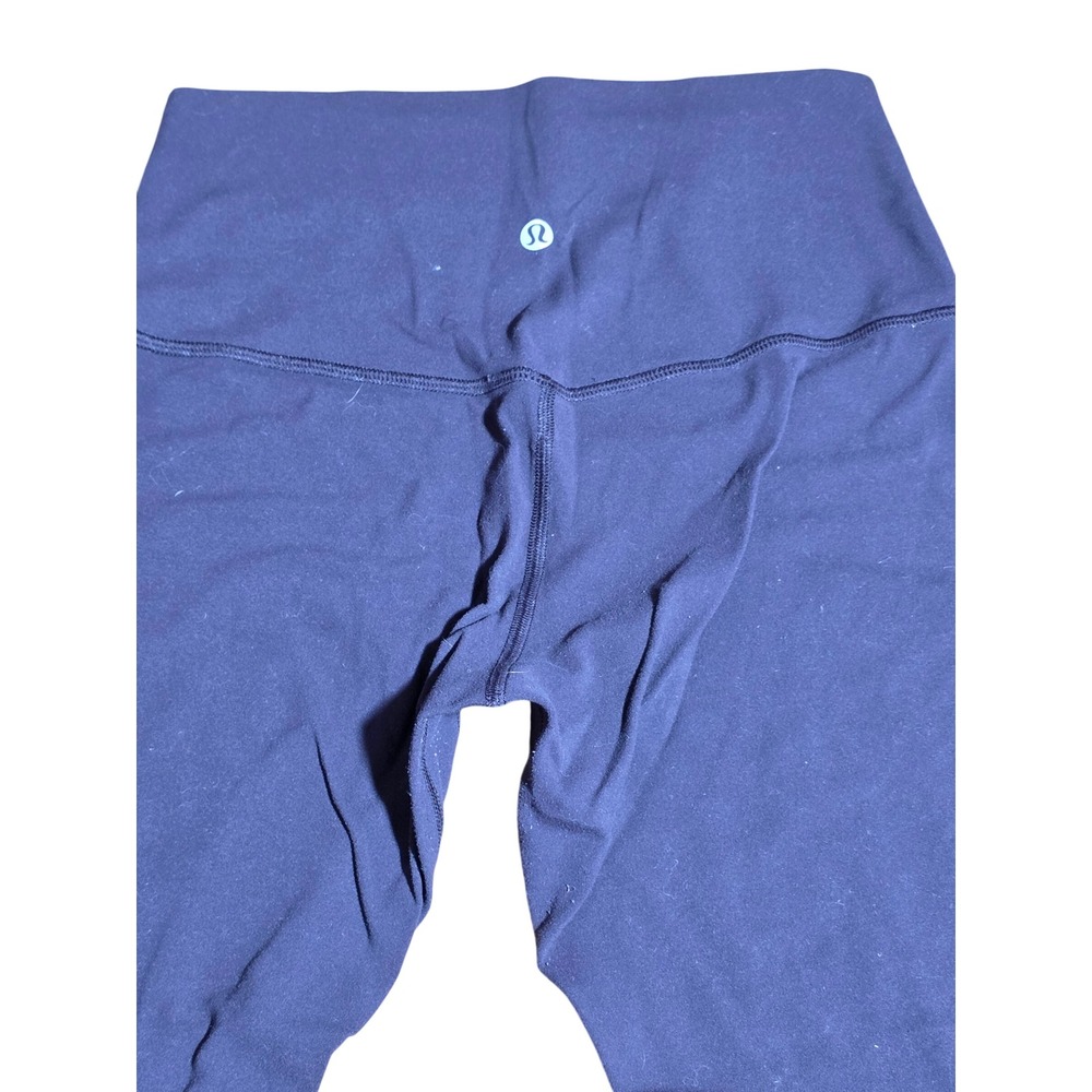 Lululemon Womens High Rise Crop Leggings Purple Plum Athletic Yoga Pants Size 4 - Picture 4 of 5